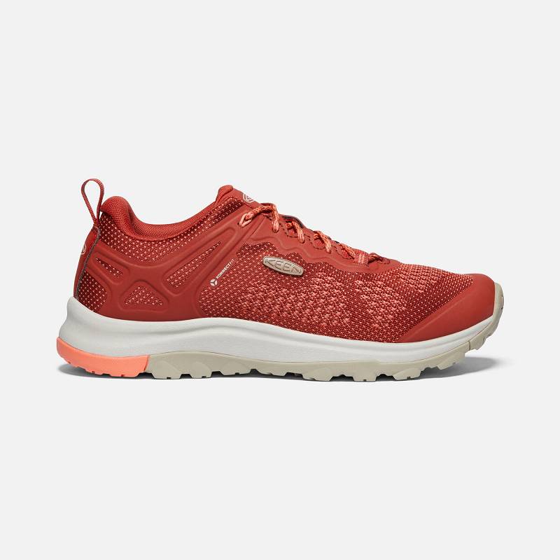 Keen Terradora II Vent Wanderschuhe Damen DE-37910 Bossa Nova/Coral - Keen Damenschuhe Rot